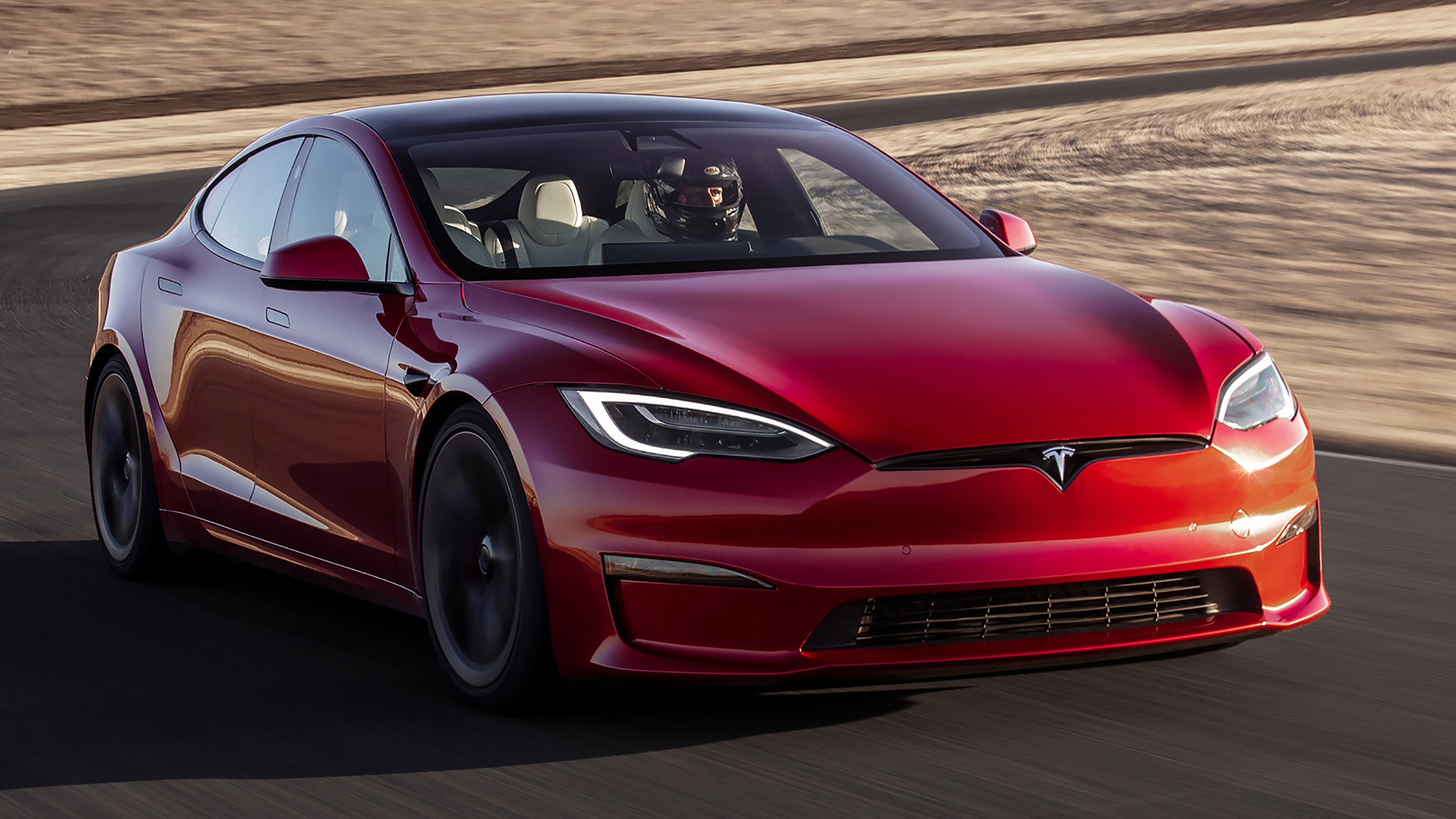 Tesla Model S Plaid Becomes The Fastest Car In Real Life Acceleration   Tesla Model S Plaid Front Track 